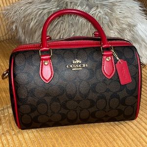 Coach Rowan satchel signature canvas NEW